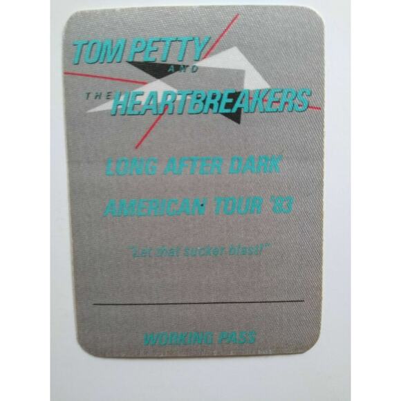 Tom Petty And The Heartbreakers Backstage Pass Original '83 Long After Dark Tour - Picture 2 of 2